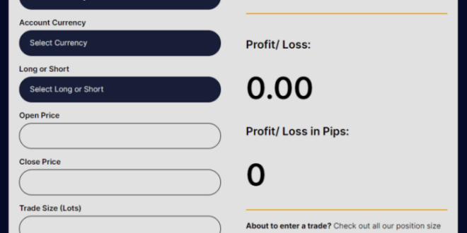Kalkulator Forex Profit 2025