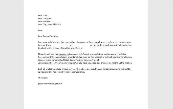 Letter parents fee payment advertisement templates word Contoh Surat Penurunan Ukt