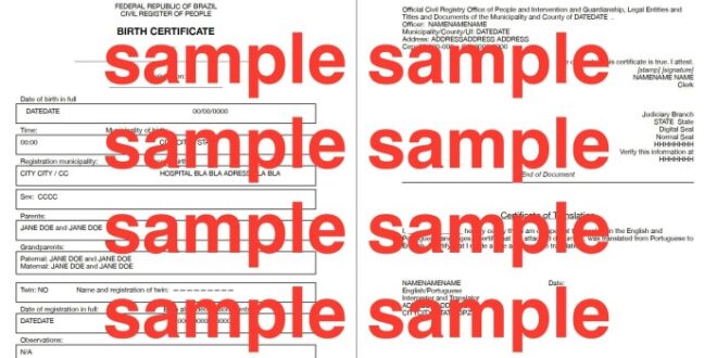 Contoh Akta Kelahiran Pdf