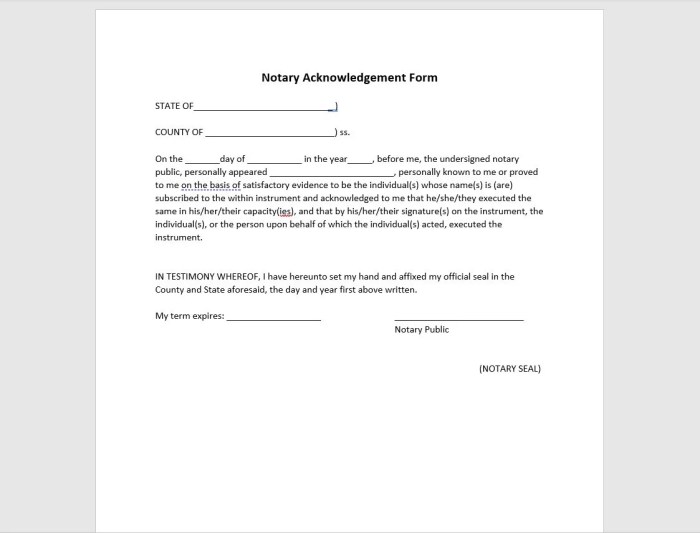 Notary statement sample Notary statement sample