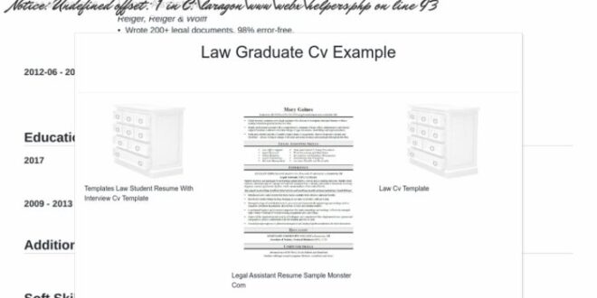 Contoh Cv Sarjana Hukum