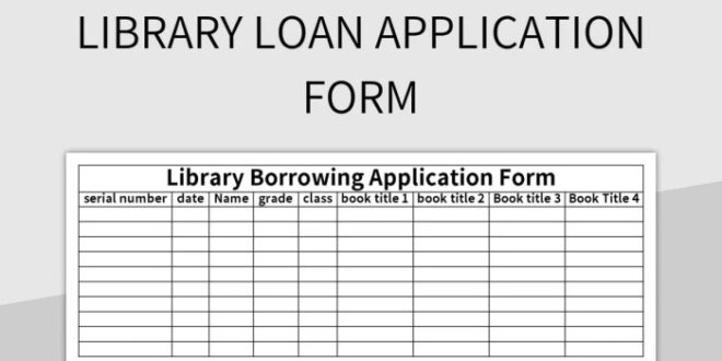 Format Peminjaman Buku Perpustakaan 2025