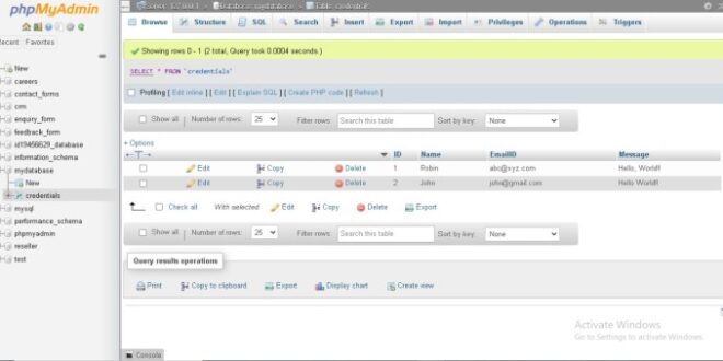 Contoh Form Data Base Karyawan