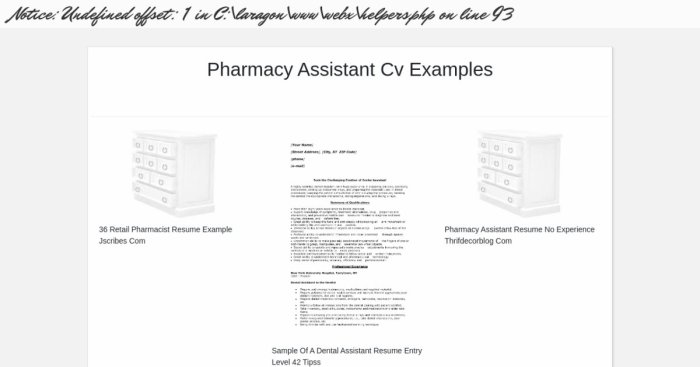 Contoh Cv Asisten Apoteker