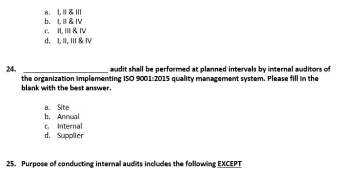 Contoh Daftar Pertanyaan Audit Internal Iso 9001 2015