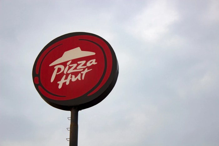 Menu Pizza Hut 2025