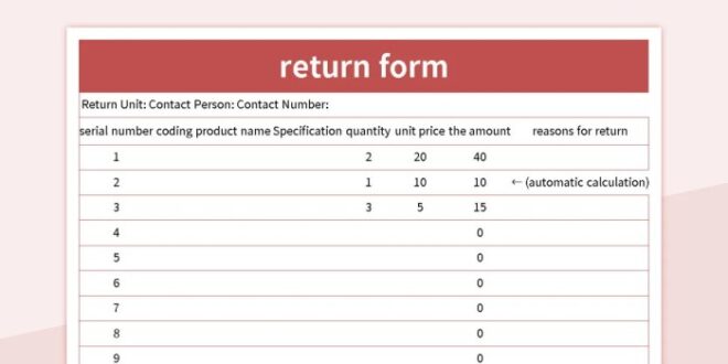 Contoh Nota Retur Barang