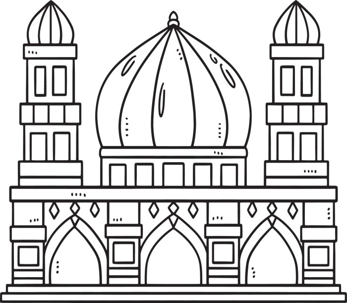 Contoh Kombinasi Warna Cat Masjid