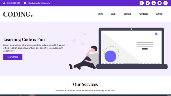 Contoh Web Html Dan Css Yang Sudah Jadi