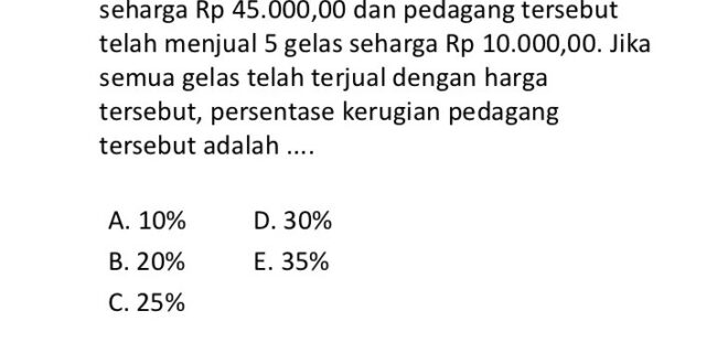 Contoh Soal Un Smk Matematika Dan Pembahasannya
