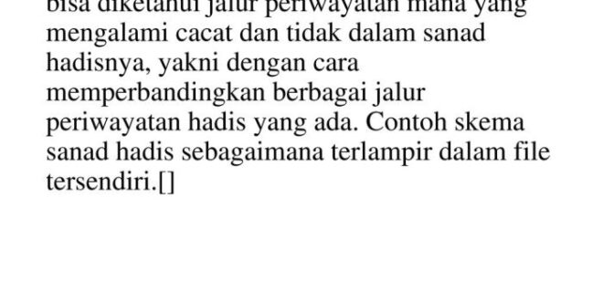 Contoh Hadits Shahih Lengkap Dengan Sanad Matan Dan Rawi